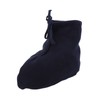 Men Women Cast Sock Dark Blue Soft Fleece Thick Adjustable