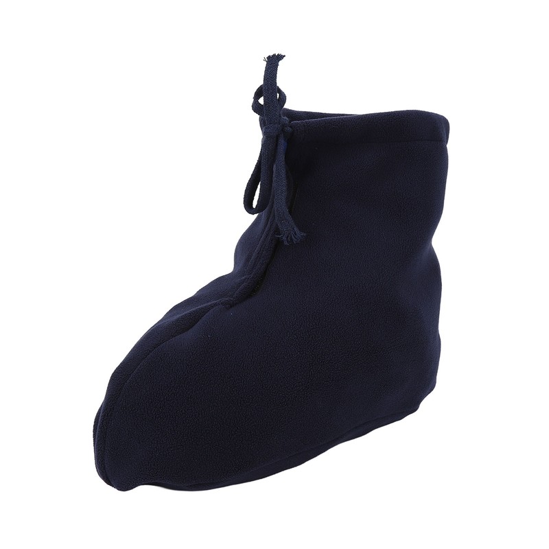 Men Women Cast Sock Dark Blue Soft Fleece Thick Adjustable
