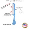 The Hair Doctor Handle Comb with silky smooth rotating teeth