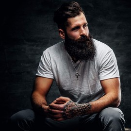 Buve Cross Pendant necklace Stainless Steel Black Textured & Silver Polished & a CZ Diamond Inlay With a 26 Inch Silver Rolo Chain