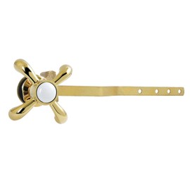 Kingston Brass KTTX2 French Country Front Mount Toilet Tank Lever, Polished Brass
