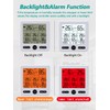 Indoor Outdoor Digital Thermometer Hygrometer with 3 Wireless Sensors, Temperature