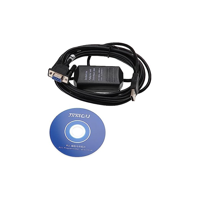 vhbw Programming Cable RS-232 Compatible with AB-SLC 5/03 5/04 5/05
