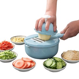 Kitchen multi-function shredded potato shredder household wiping scraper shredding shredding flower cut potato slices slicer