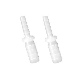 Quickun Plastic Hose Barb Reducer Fitting 1/4" to 3/16" Barbed Reducing Union Adapter Splicer Mender Joint Fitting (Pack of 2)