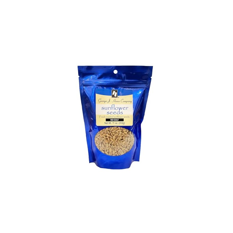 Howe No Salt Sunflower Seeds, Edible Seeds, 11oz Bag