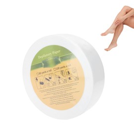 Wax Strips Non-Woven Fabrics 1 Roll Quick Painless Hair Removal Waxing Papers Depilatory for Facial Body Arm Bikini Leg Smooth Skin