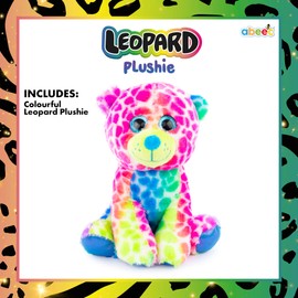 abeec Leopard Plushie Teddy 28cm Plush - Children's Toys For Kids - Cute Plush - Plush Gifts - Leopard Teddy - Soft And Cuddly Toy - 28cm Plushie - Plush Gifts For Girls And Boys