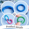 PH PandaHall 24pcs 12 Colors Spring O Rings, 25mm(1 Inch)
