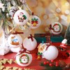 PullCrease 48 Pack 3.15 Inch Blank White Christmas Ball Ornaments
