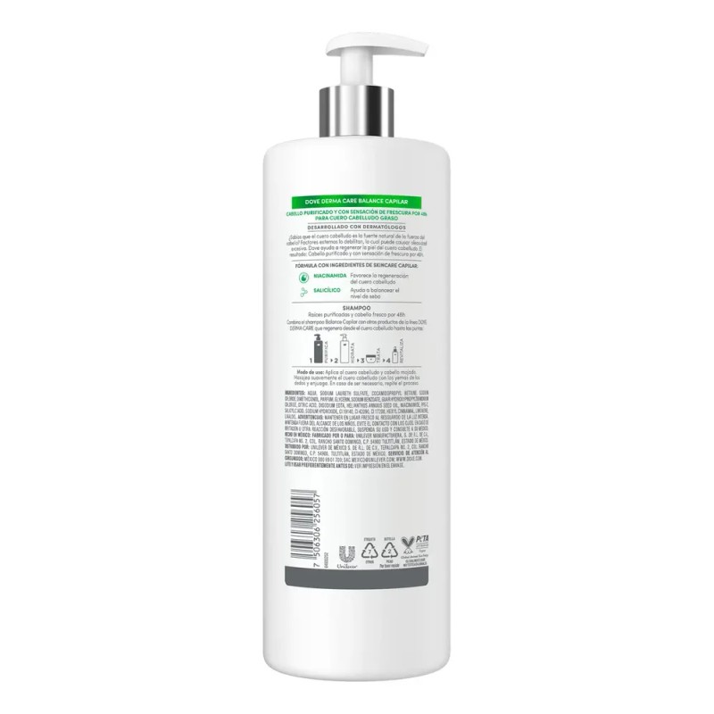 Shampoo Dove Derma Care Balance Capilar 675 ml
