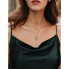 INFUSEU Initial Necklace Women Letter Heart Jewelry Z Gold Pendant