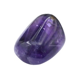 Amethyst Crystal Tumbled Stones Polished Rocks - Natural Gem Stones for Healing - DIY Crystals for Protection (1 Piece)