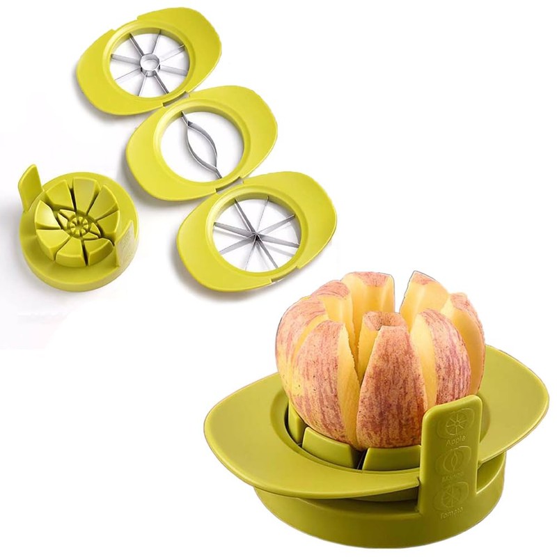 GUDEKIKL 4 In 1 Fruit Cutters Slicer, Stainless Steel Fruit