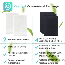HPA200 HEPA Filter Replacement for Honeywell HPA200 HRF-ARVP200 Series Air Purifiers HPA200, HPA201, HA202, HPA204, HPA250
