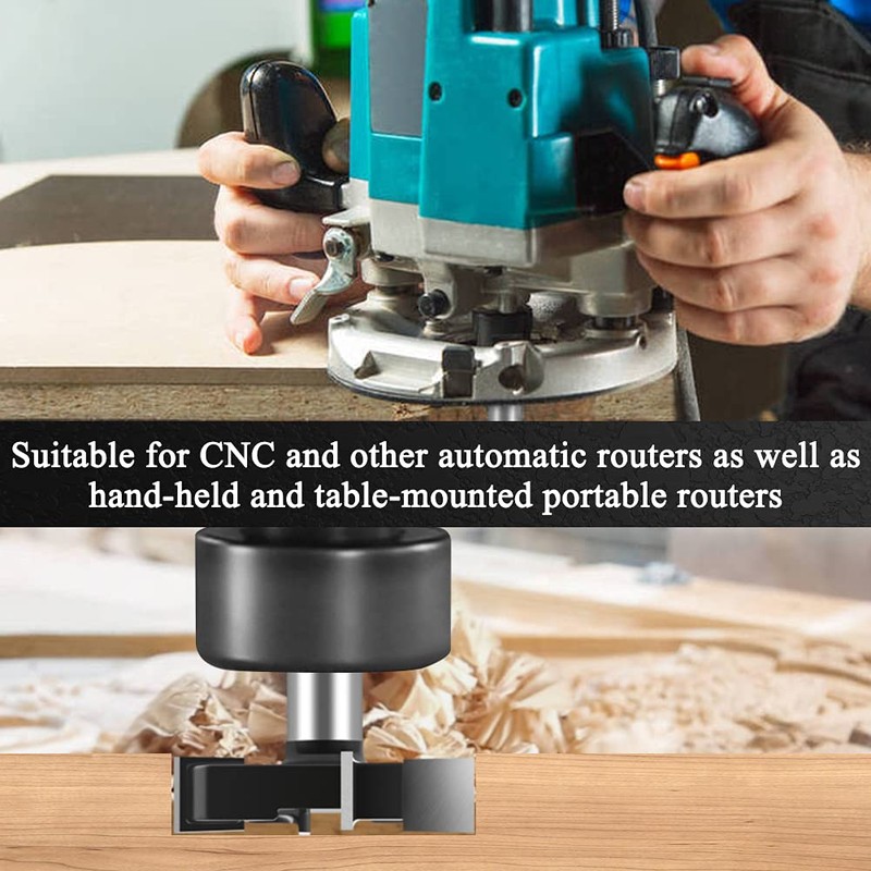 CNC Spoilboard Surfacing Router Bit, 1/2 Inch Shank Slab Flattening