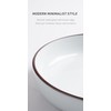 famiware Mercury Pasta Bowls Set of 4, 33 oz Large