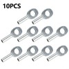 10 Pcs Gym Pulley Machine Cable Eyelet Terminal Interface Port,