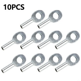 10 Pcs Gym Pulley Machine Cable Eyelet Terminal Interface Port, Gym Machine Accessories For 5Mm/6mm Cable Ball Stopper Interface Port Components For Various Equipment Cables(6mm)
