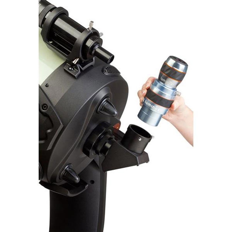 Celestron 93436 2 Inch Luminous 2.5X Barlow Lens, Silver