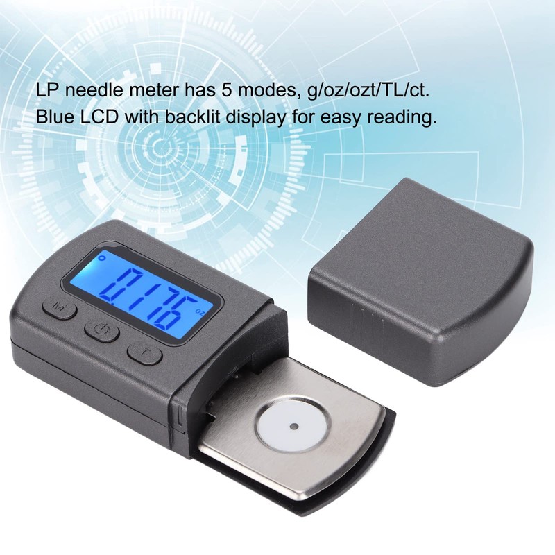 Qinlorgo Turntable Weight, Digital Convenient ABS for Man, Stylus Dynamometer,