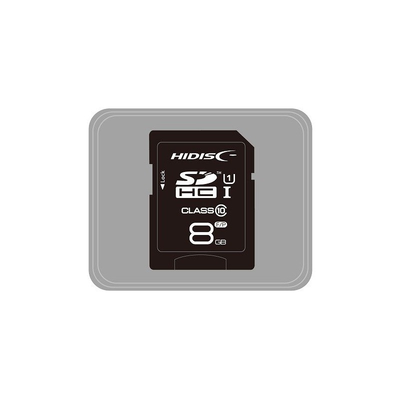 HIDISC HDSDH8GCL10UIJP3 SDHC Card, 8 GB Class 10 UHS-1 Compatible