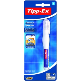 Tipp-Ex Shake'n Squeeze Correction Pen – Pack of 1 - Quick-Drying with Soft, Squeezable Barrel (8 ml)