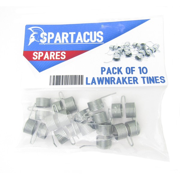 Spartacus 10 x Replacement Lawn Raker Scarifier Tines Tynes For Qualcast F016T47920 Lawnraker Scarifier