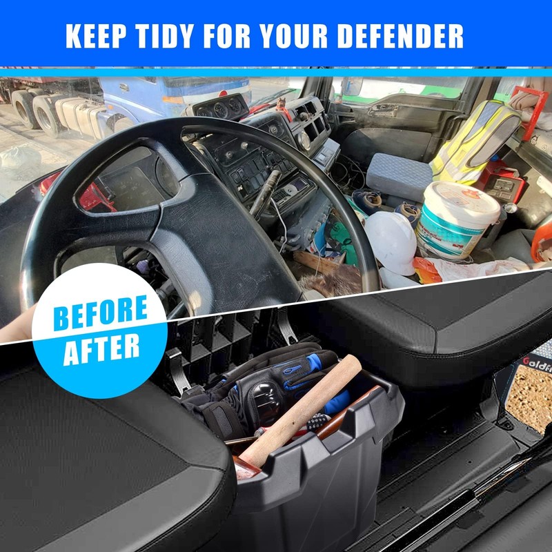 Sresk Under Seat Storage Bin Compatible with Can-Am Defender Max