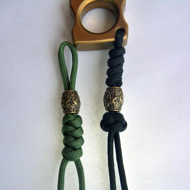 webead Knife Lanyard Beads Paracord Beads Luck Four Beasts, Casted