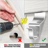 Vinyl Siding Hooks for Outdoor Hanging, 10 Pack, Stainless Steel,