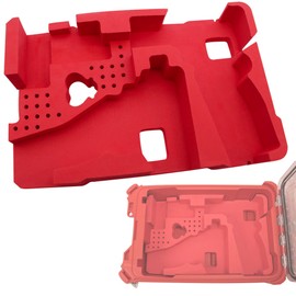 Terixe EVA Liner for Milwaukee 48-22-8435 Packout Tool Box - Precision-Cut Foam Insert Organizer for Gen 3 M12 Tools & Accessories (Red)