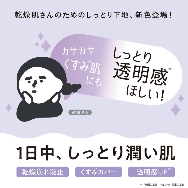Dry-san Moisturizing Skincare Base Transparency Lavender, 1.1 oz (30 g),