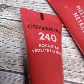 COVERGIRL Lot of 2- CoverGirl Melting Pout Metallics Gel Liquid Lipstick 240 Rock Star