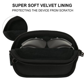 Beautyflier Hearing Aid Pouch, Hearing Aid Case Pocket Size, Hearing Amplifier Carrying Storage Bag, Cochlear Implant Accessories, Hearing Device Mini Wallet Purse (Case Only)