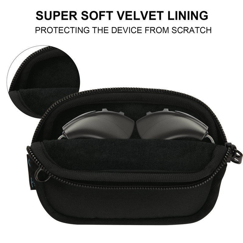 Beautyflier Hearing Aid Pouch, Hearing Aid Case Pocket Size, Hearing