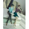 HAUCOZE Modern Home Decor Sculpture Woman Figurine Statue Table Centerpiece