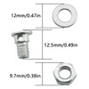 ZRM&E 8Pcs Brake Cable Regulator Clamp Lock Screw Bolt Locking