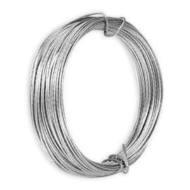 33 Feet Picture Hanging Wire Braided Picture Wire Metal Wire Photo Frame Hanging Wire for Photo Frame Picture Artwork Mirror Hanging, Supports up to 30lbs