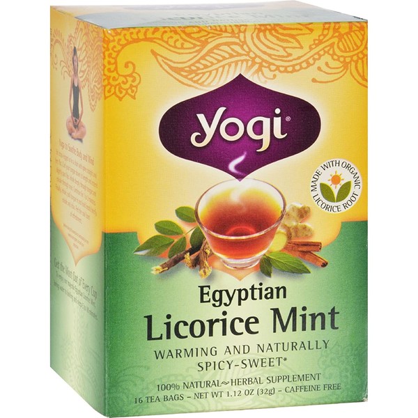Yogi Teas Tea Egyptn Licorice Mint Org3