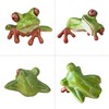 Cute Resin Frog Decor Set, 2 Pcs, Fun Gift Idea