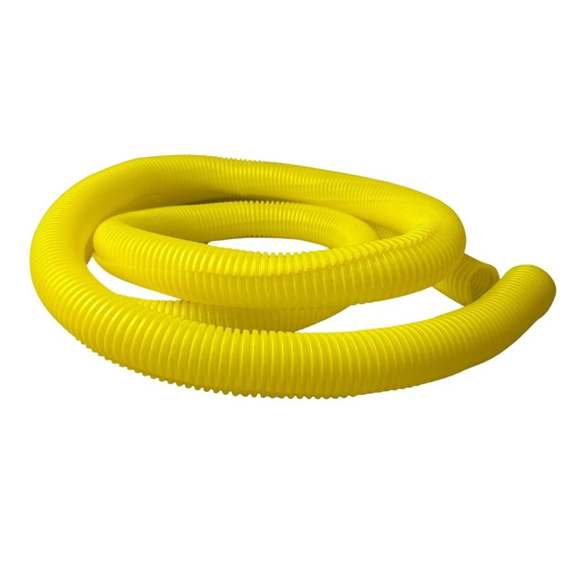 PE Yellow Corrugated Pipe Flexi Pipe Split 23mm - 2m
