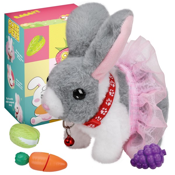 Walking Bunny Toys for Kids, bunny stuffed animal Interactive Electronic