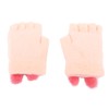 USB Heated Knitted Flap Gloves Half Finger 5V Winter Heating