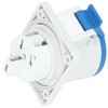3 Pin 2P+E Industrial Connector IP44 Waterproof Concealed Mount Aviation