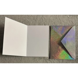 Spritz Holographic Thank You Card With Envelope - Blank Inside