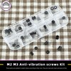 Swpeet 24Pcs M2 M3 Rubber Flight Controller Anti-Vibration Fixed Screws