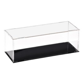 sourcing map Acrylic Clear Display Case Box Dustproof Protection Cube Collectible Display Box 30 x 10 x 10 cm