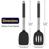 HOTEC Silicone Spatula Set of 2 Heat-Resistant 600°F & BPA-Free