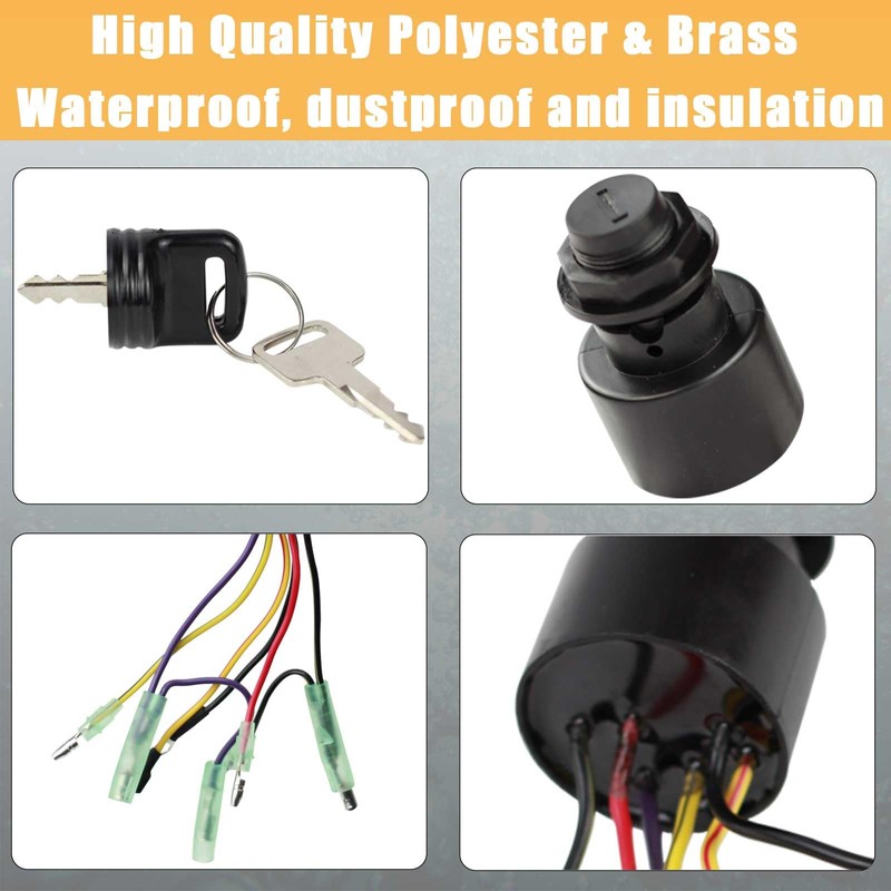 Boat Ignition Switch with Keys 87-17009A5 87-17009A2 for Mer-cury Outboard